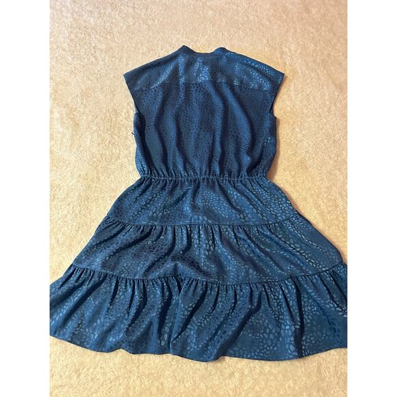 Rebecca Minkoff Blue Tiered Mini Dress Size Small - Picture 9 of 9